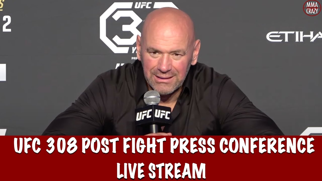 UFC 308: Topuria vs. Holloway Post Fight Press Conference Live Stream background