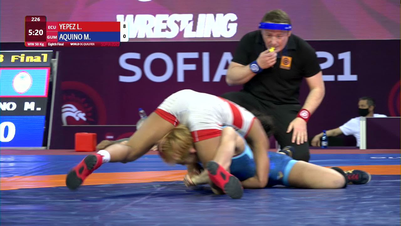 1/8 WW - 50 kg: L. YEPEZ GUZMAN (ECU) v. M. AQUINO (GUM)