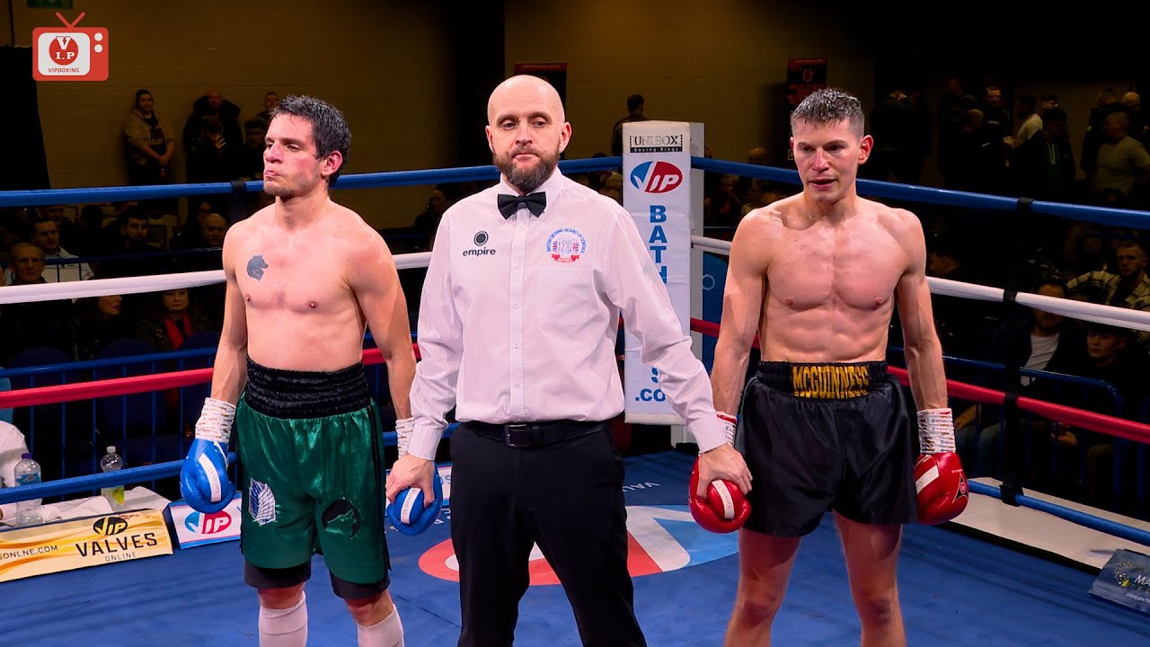 Greg McGuinness v Joshua Ocampo on VIP's last show of 2023 in Bolton (9.12.2023) background