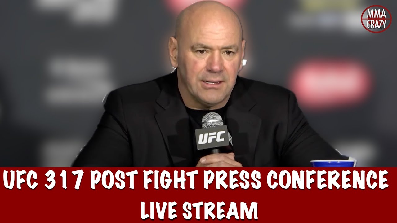 UFC 317: Topuria vs. Oliveira Post Fight Press Conference Live Stream background