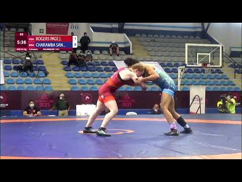 Round 3 WW - 65 kg: J. ROGERS PAGE (USA) v. M. CHARAMBA SAN (BRA)