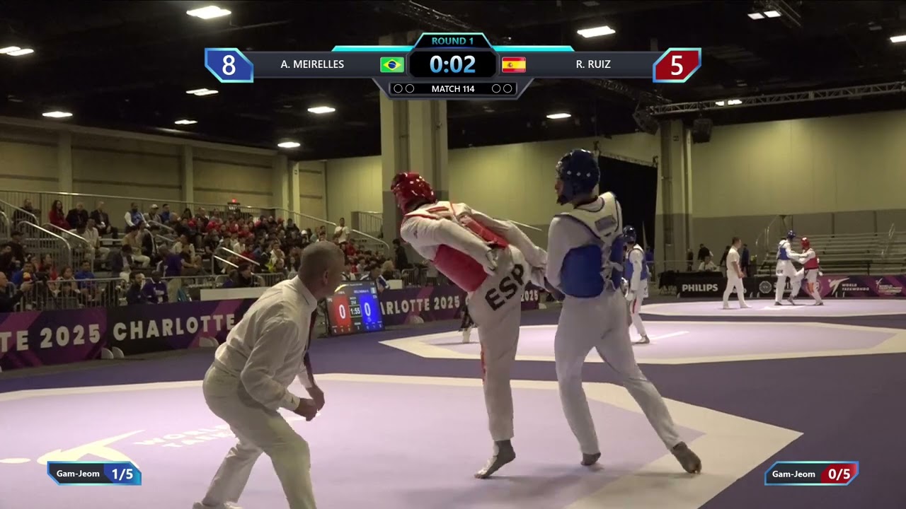 114 Round of 32 M 80kg BRA A MEIRELLES ESP R RUIZ PGM