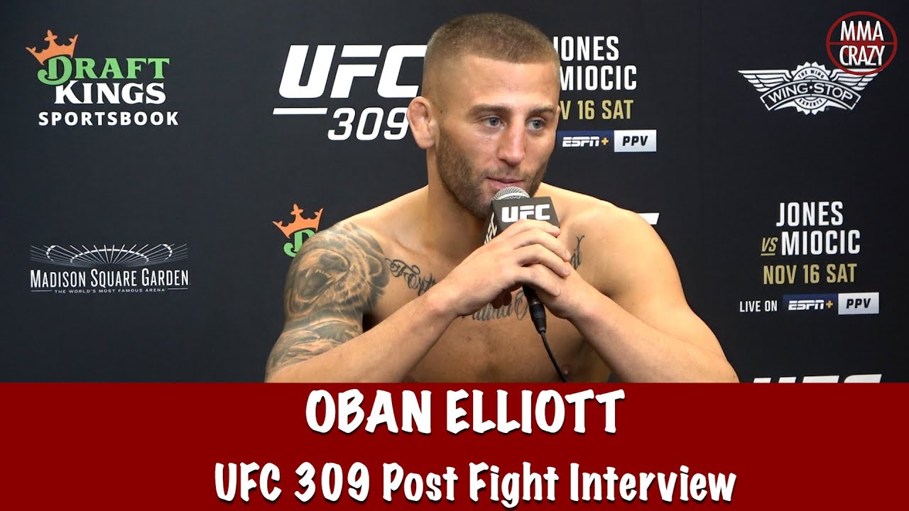Oban Elliott predicts Shavkat Rakhmonov vs. Ian Garry for UFC 310, talks Hulk Hogan pose background