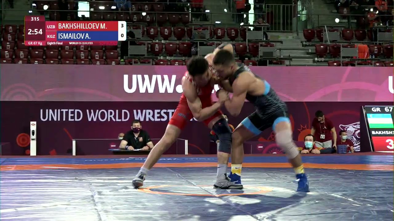1/8 GR - 67 kg: M. BAKHSHILLOEV (UZB) v. A. ISMAILOV (KGZ)