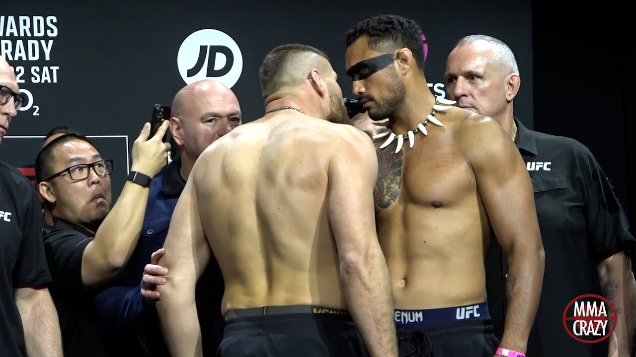 UFC Fight Night London: Jan Blachowicz vs. Carlos Ulberg Weigh in Face Off