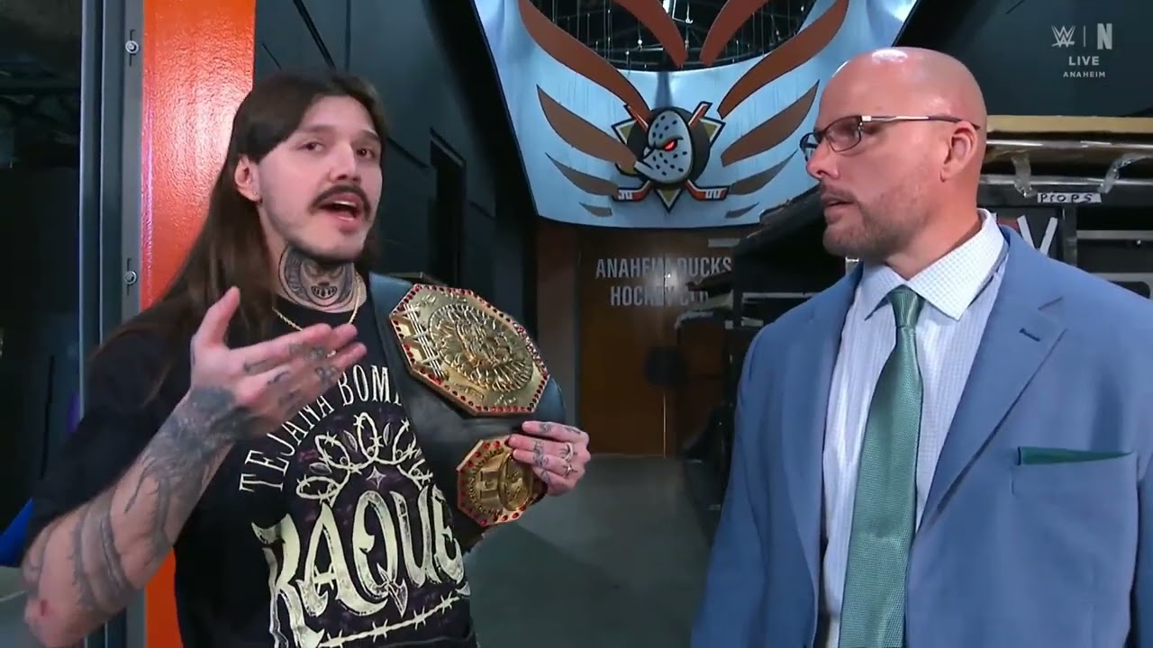 Dominik Mysterio to Defend IC Title Against Penta & Rusev at SNME | Raw Oct 27, 2025 background