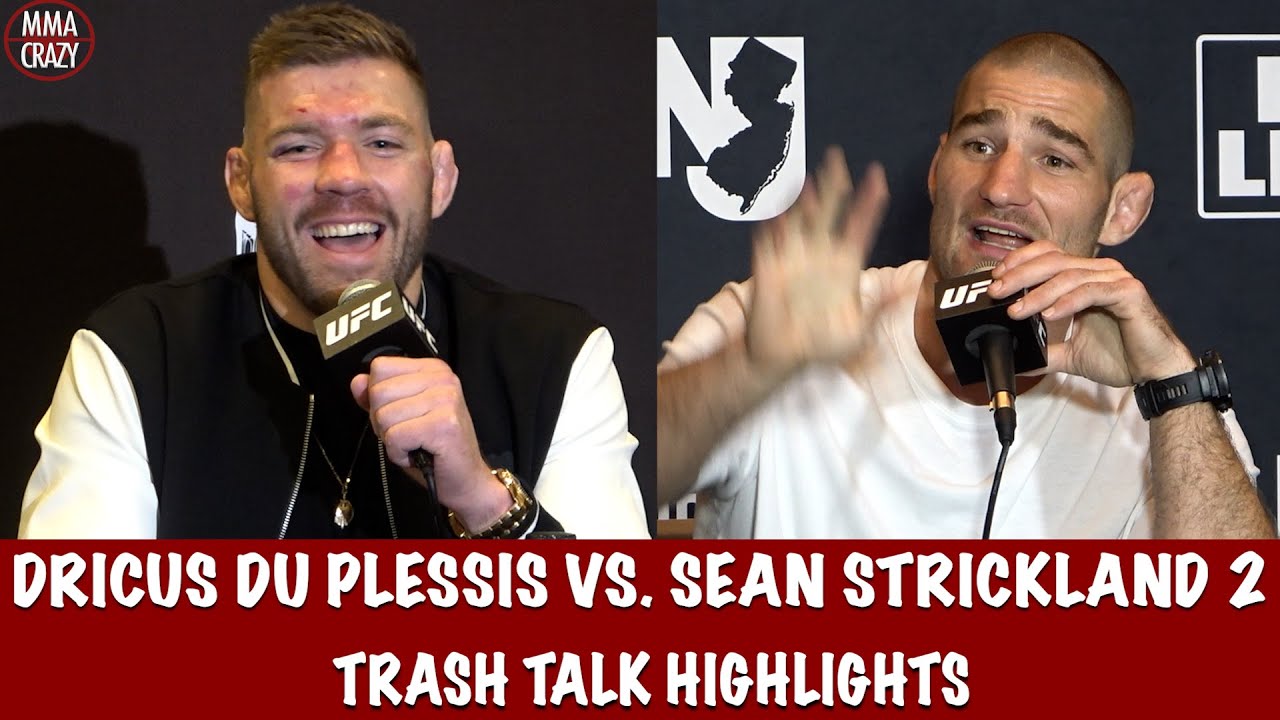 Dricus Du Plessis vs. Sean Strickland 2 Trash Talk Highlights for UFC 312
