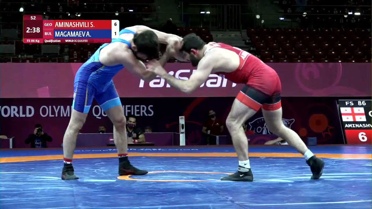 Qual. FS - 86 kg: S. AMINASHVILI (GEO) v. A. MAGAMAEV (BUL)