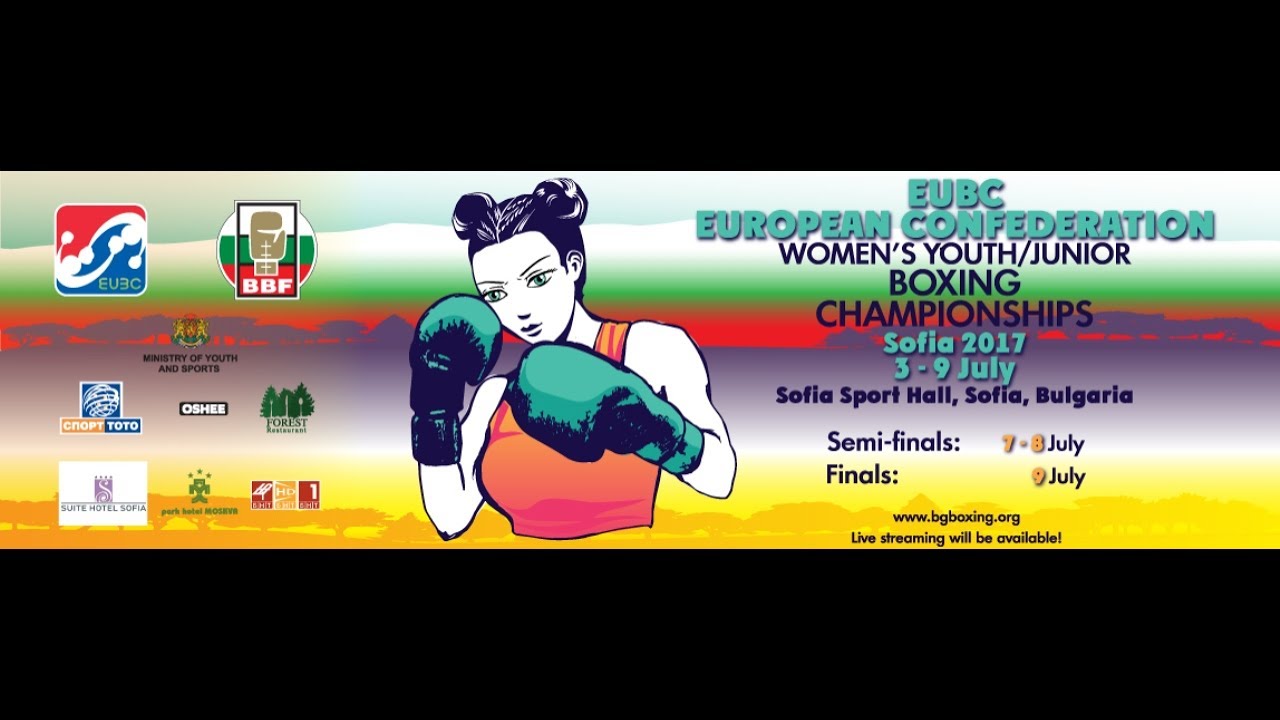 EUBC European Women's Youth & Junior Boxing Championships SOFIA 2017 04/07/2017 18:00 RING B background