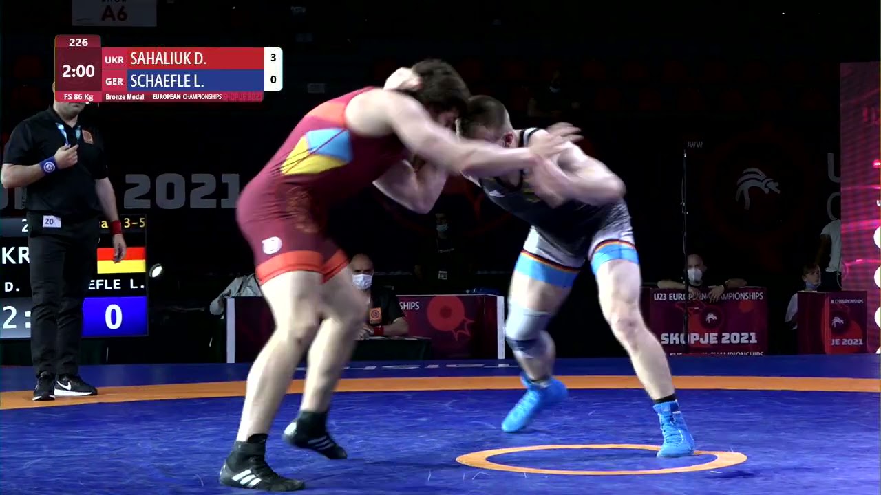 BRONZE FS - 86 kg: D. SAHALIUK (UKR) v. L. SCHAEFLE (GER)