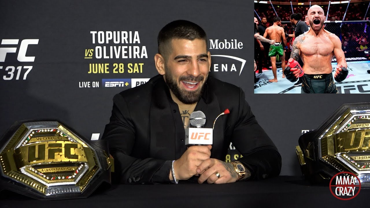 Ilia Topuria SHUTS DOWN Alexander Volkanvski Rematch at 155lbs