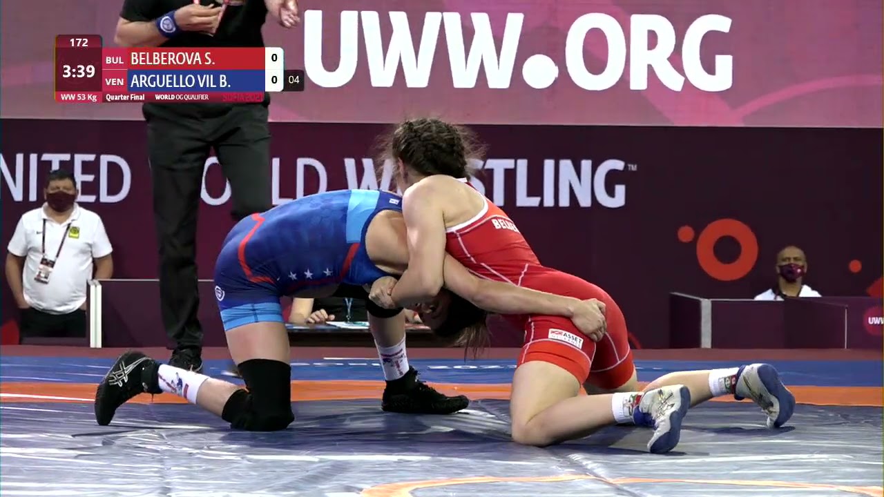 1/4 WW - 53 kg: S. BELBEROVA (BUL) v. B. ARGUELLO VIL (VEN)