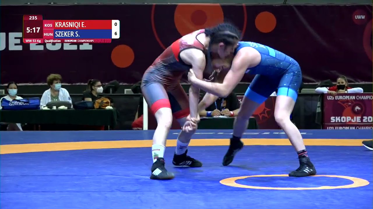 Qual. WW - 53 kg: E. KRASNIQI (KOS) v. S. SZEKER (HUN)