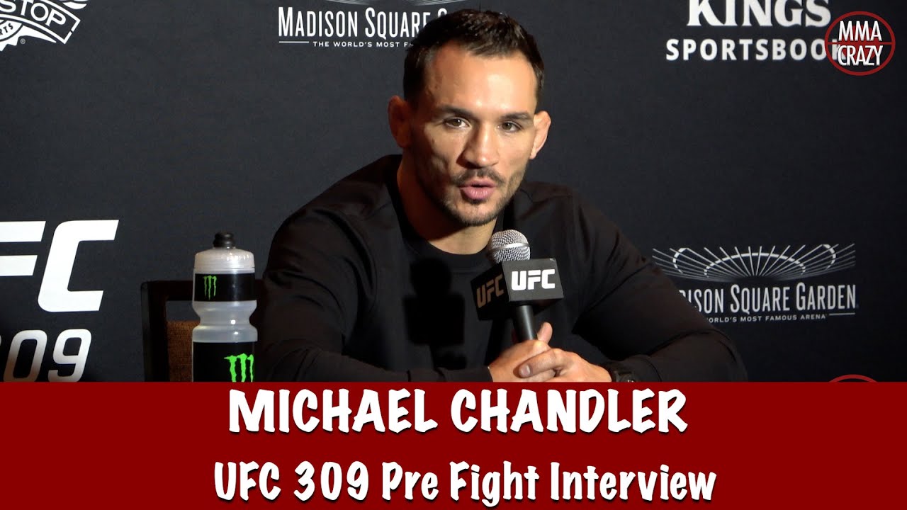 Michael Chandler “I WILL separate Charles Oliveira from CONSCIOUSNESS” at UFC 309 background