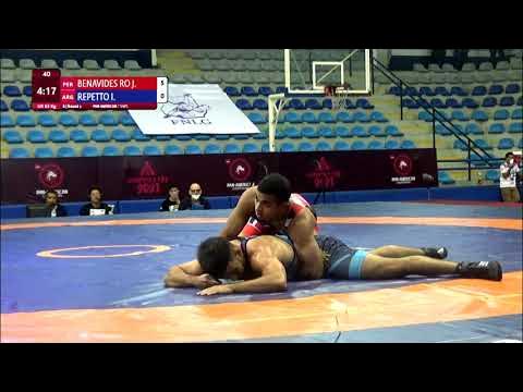 Round 2 GR - 63 kg: J. BENAVIDES RO (PER) v. I. REPETTO (ARG)