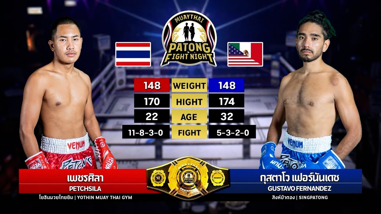 PETCH SIRA VS GUSTAVO (Patong Fight Night 5 DECEMBER 2024) background