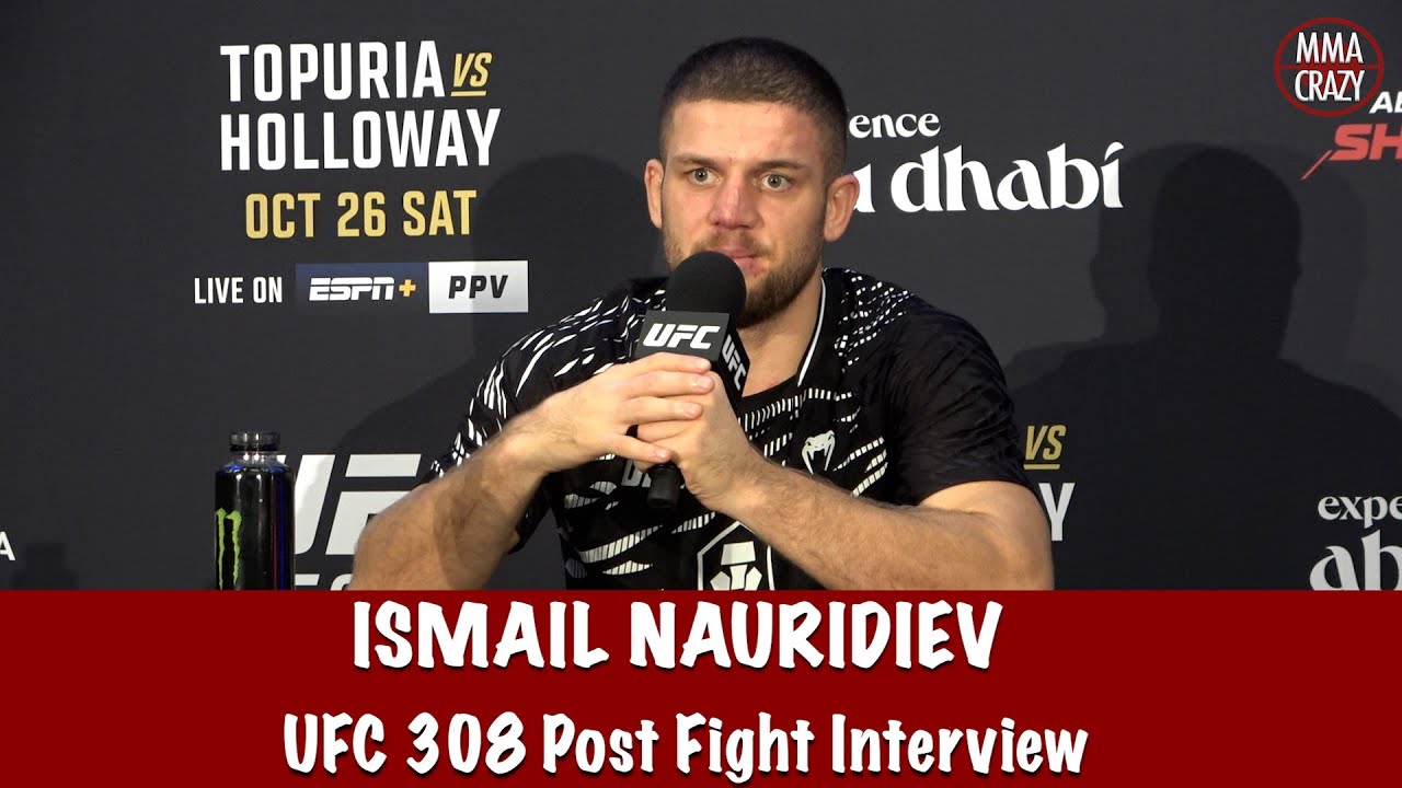 Ismail Naurdiev Predicts Belal Muhammad vs. Shavkat Rakhmonov for UFC 310, talks UFC 308 win