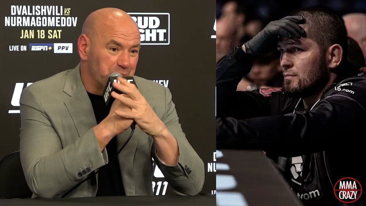 Dana White reveals Khabib Nurmagomedov conversation after UFC 311 background