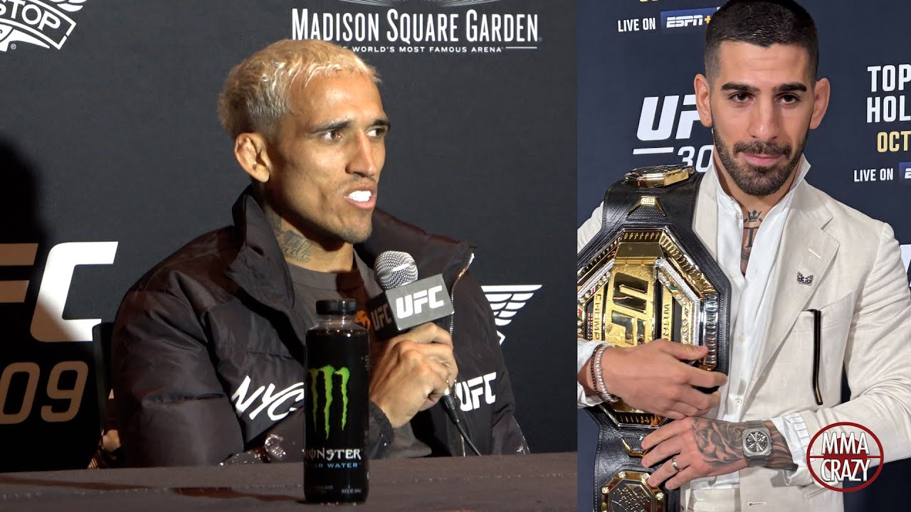 Charles Oliveira WARNS Ilia Topuria "be very careful when you coming up to t Lightweight" background