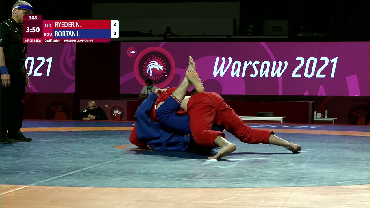 Qual. Men's GP Gi - 84 kg: N. RYEDER (ISR) v. I. BORTAN (ROU)