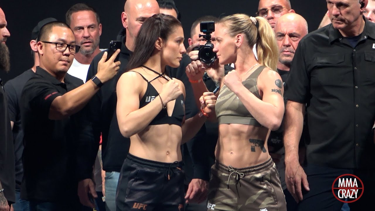 UFC 306: Alexa Grasso vs. Valentina Shevchenko 3 Weigh-in Face Off