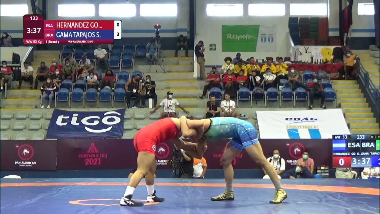 Round 3 WW - 53 kg: K. HERNANDEZ GO (ESA) v. S. GAMA TAPAJOS (BRA) backdrop