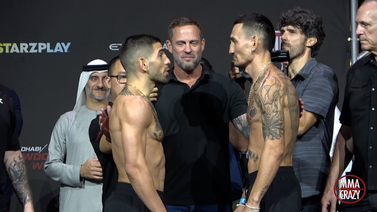 UFC 308: Ilia Topuria vs. Max Holloway Weigh in Face Off