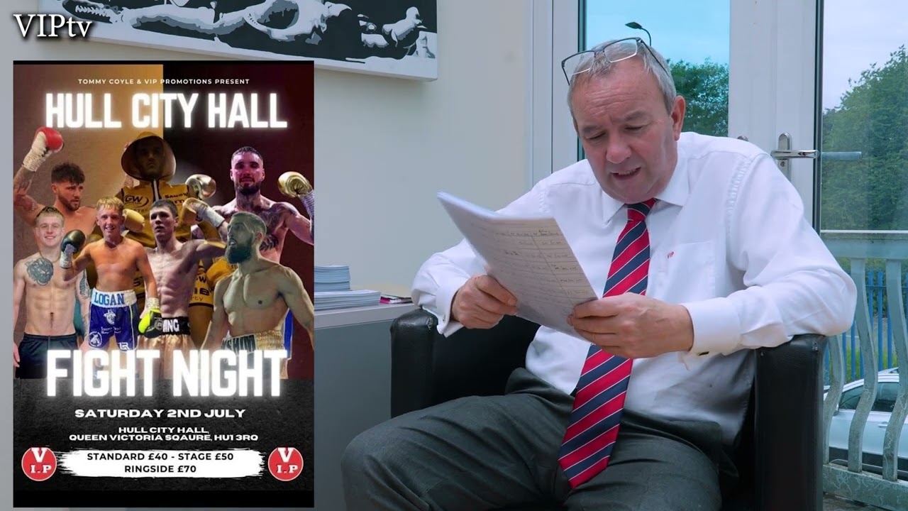 Steve Wood runs through VIP's Saturday's show in Hull (9.7.22) background