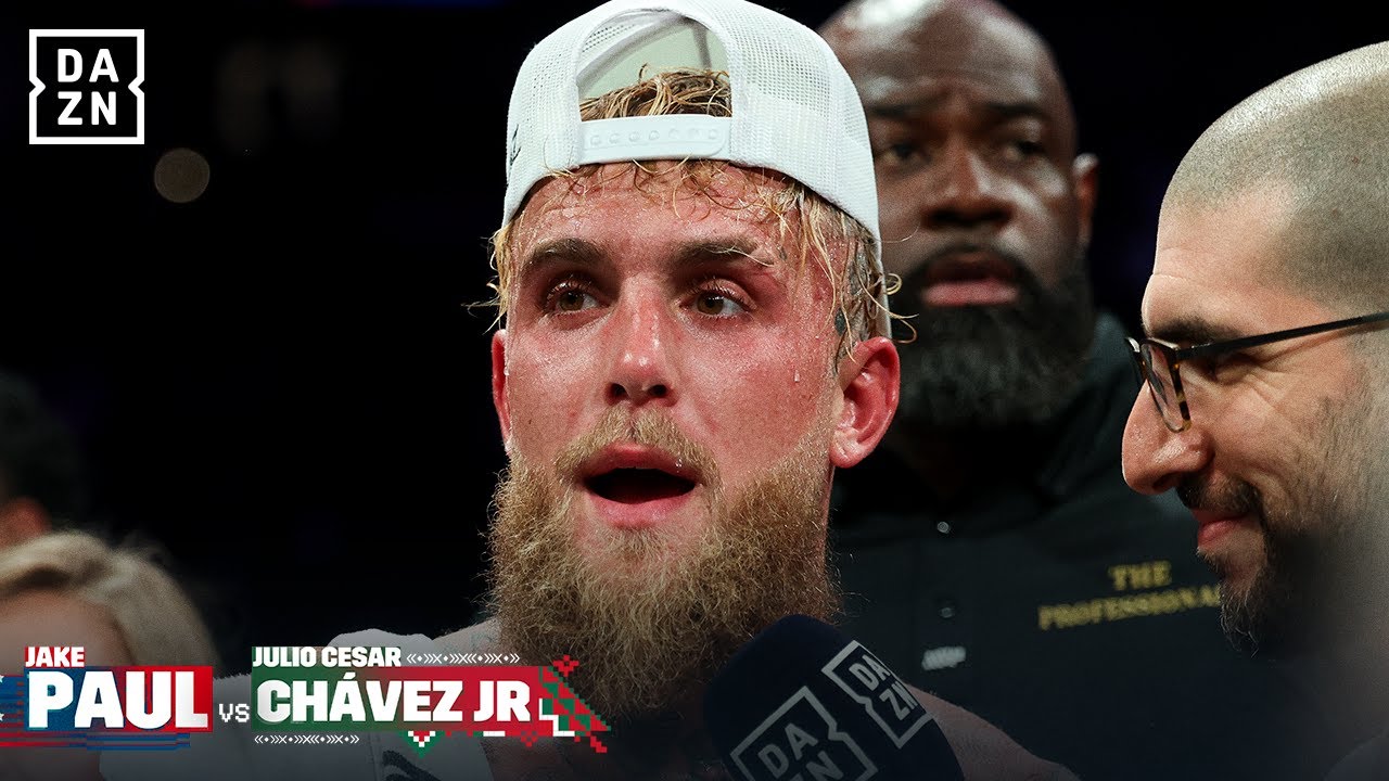 Jake Paul calls out Tank, Canelo and Joshua! | Full Post Fight Interview background