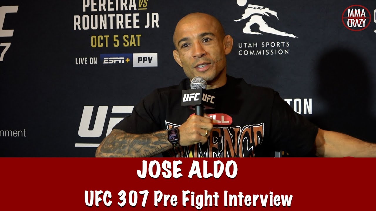 Jose Aldo says his ‘Flame is burning brighter than before” eyes another title shot background