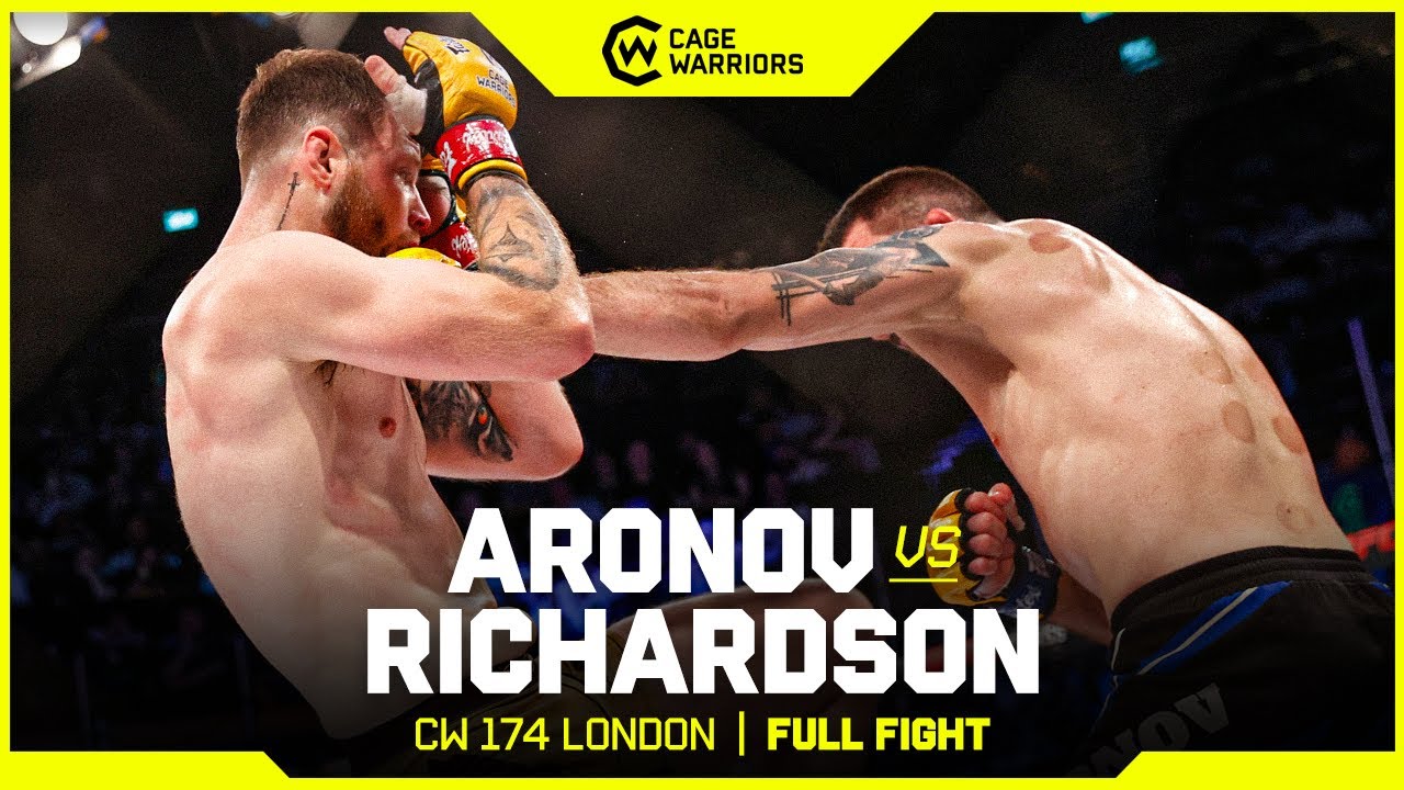 AWESOME COMEBACK WIN | Rafael Aronov vs. Jamie Richardson | FULL FIGHT | CW 174 London background