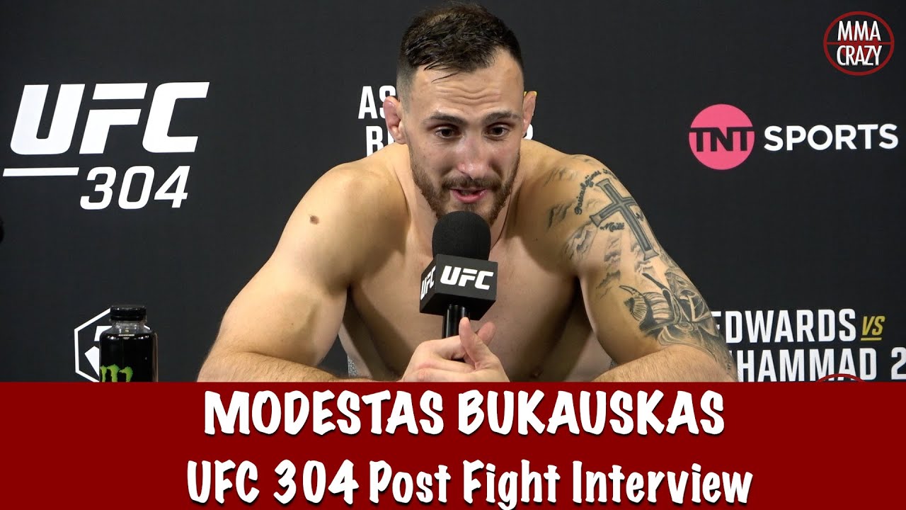 Modestas Bukauskas walking out to Giggs talking the hardest, & Supacell, wanted finish early