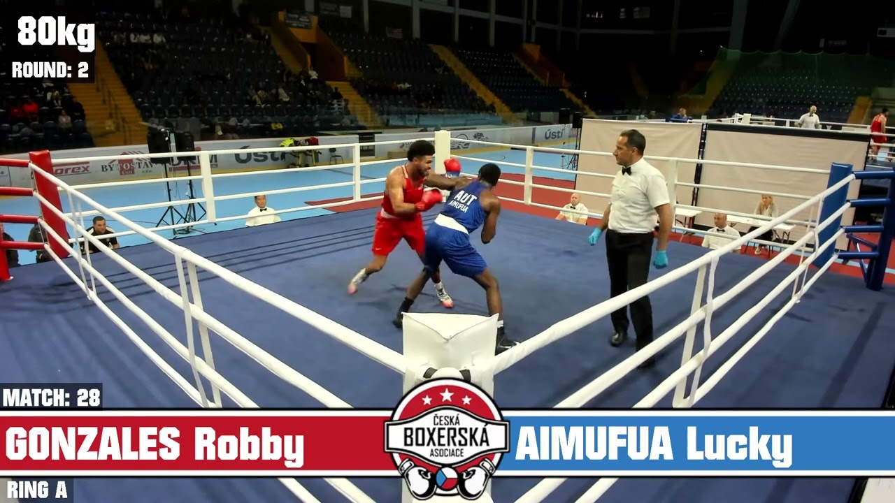 Robby Gonzales (USA) vs. Lucky Aimufua (AUT) Grand Prix Ústí nad Labem 2025 QF's (80kg) background