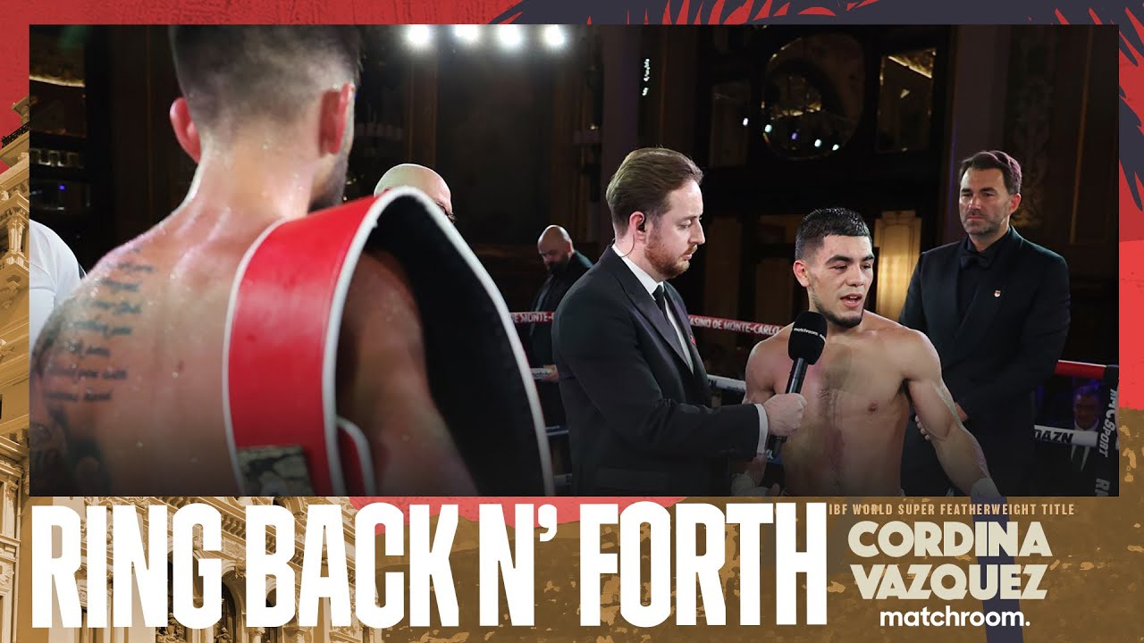 ๐ฟ Joe Cordina, Eddie Hearn & Edward Vazquez Post Fight Interview background