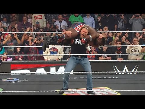 Brock Lesnar Vs Oba Femi Full Match WWE RAW 24 March 2026 Highlights Review