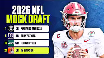 2026 NFL Mock Draft: Full 1st Round | Browns draft another QB, select Ty Simpson 👀
