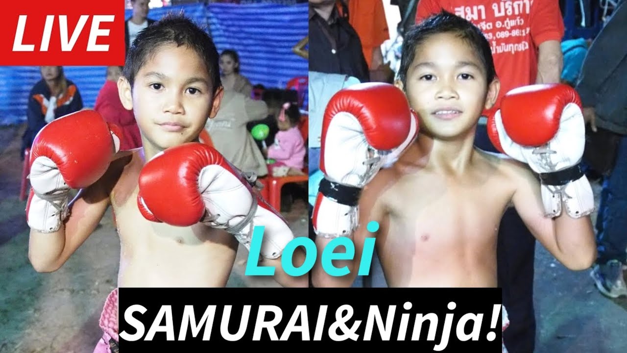 นินจา ซามูไรมาแล้วจ้าSAMURAI & Ninja Fight!サムライとニンジャいざ決戦!Muay Thai ムエタイ試合! background