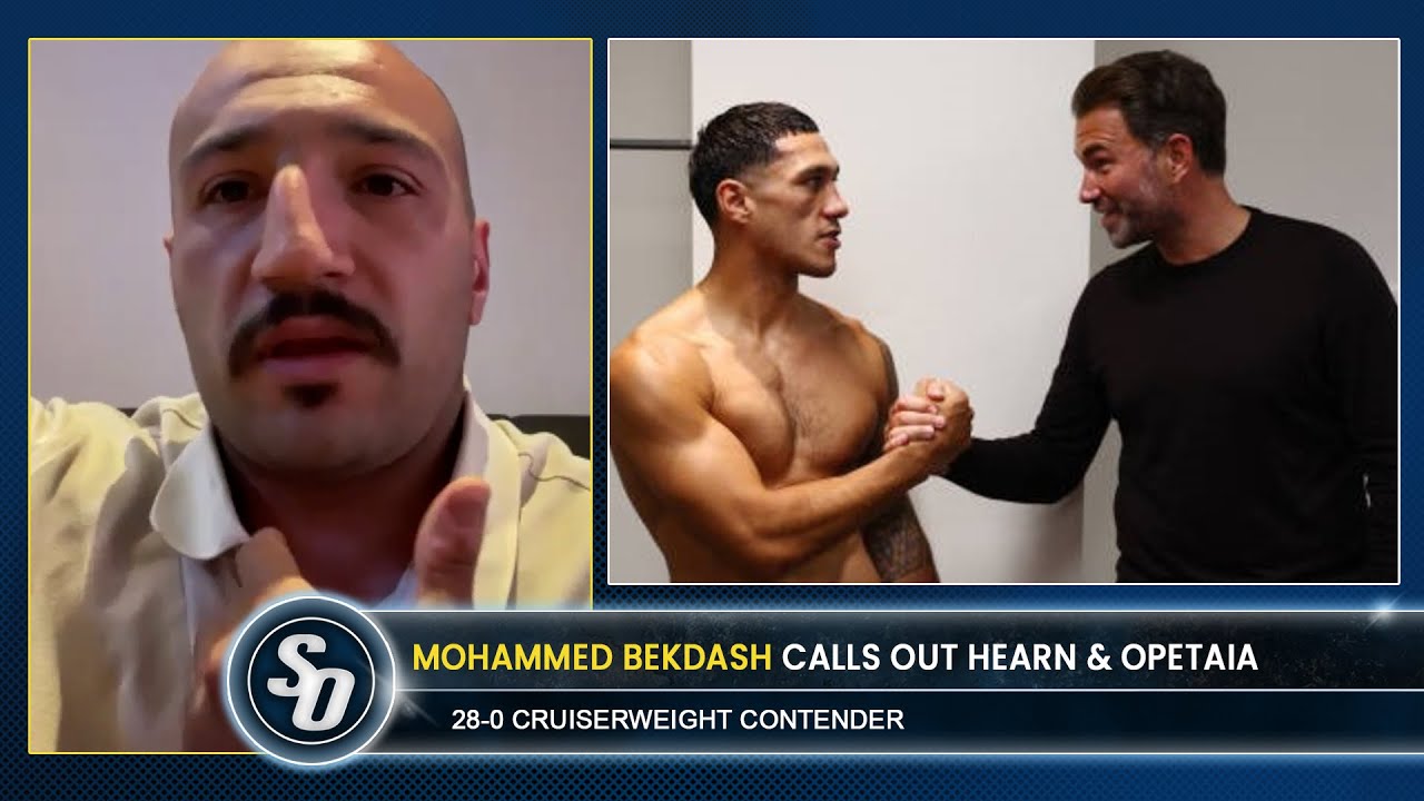 'EDDIE HEARN & OPETAIA WATCH ME!' - Mohammed Bekdash SLAMS Jake Paul - 'BOXING IS F**KED!' backdrop