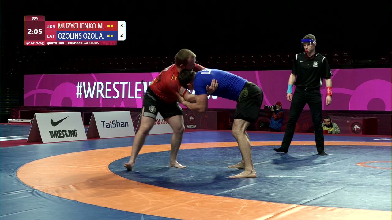 1/4 Men's GP No-Gi - 92 kg: M. MUZYCHENKO (UKR) v. A. OZOLINS OZOL (LAT)