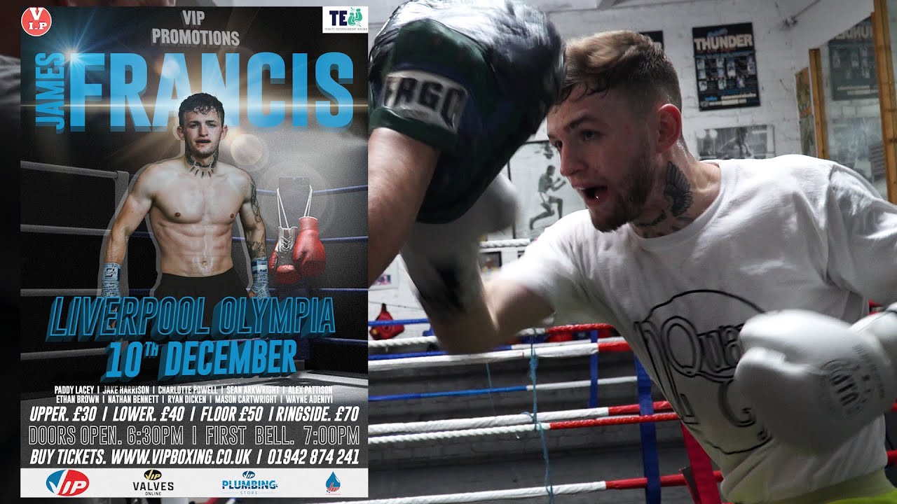 James Francis returns to the Olympia for fight No 2, and wants to finish this year in style. backdrop