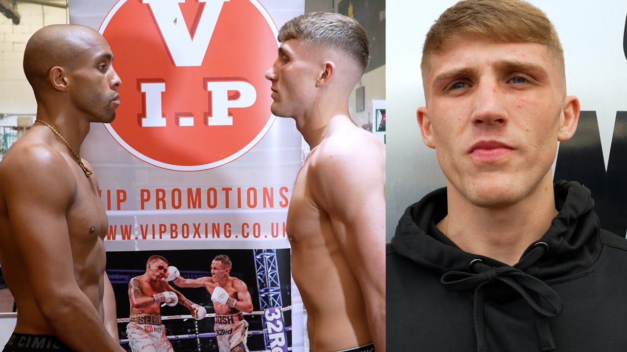 Weigh-in Joe Howarth v Josh Sandford plus a chat with Joe background