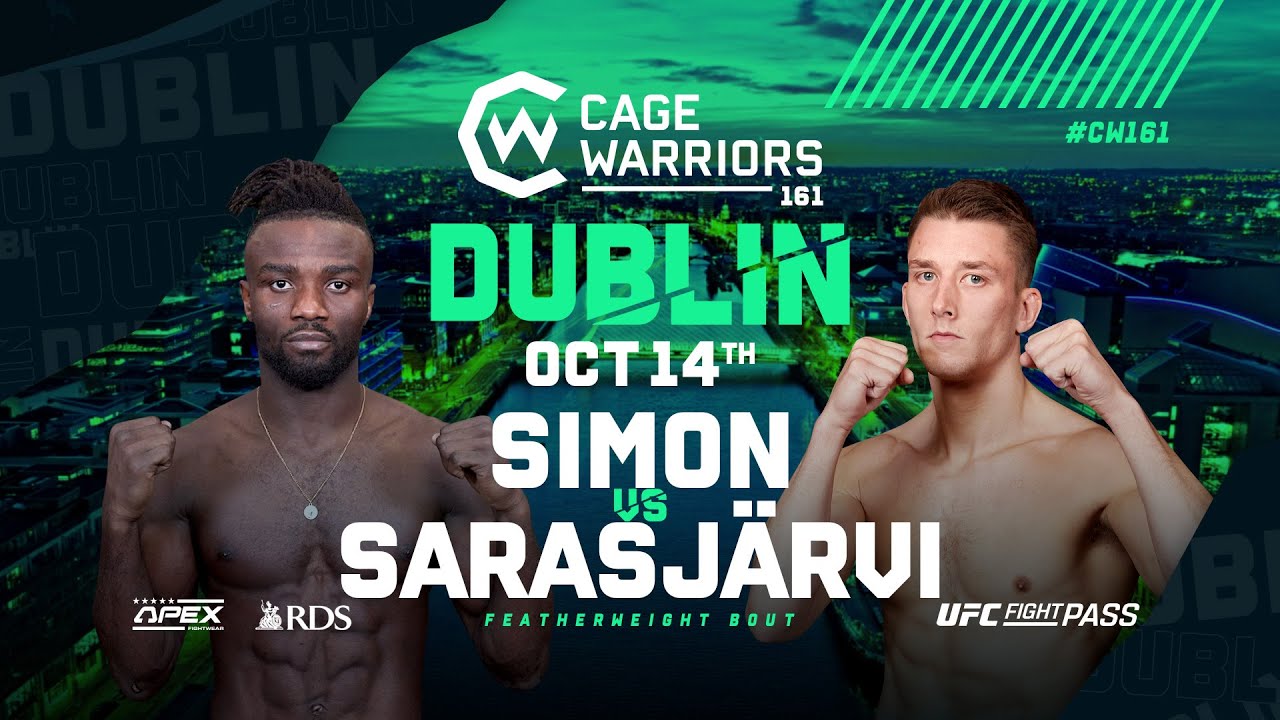 Solomon Simon vs. Marko Sarasjarvi | FULL FIGHT | CW 161 Dublin background