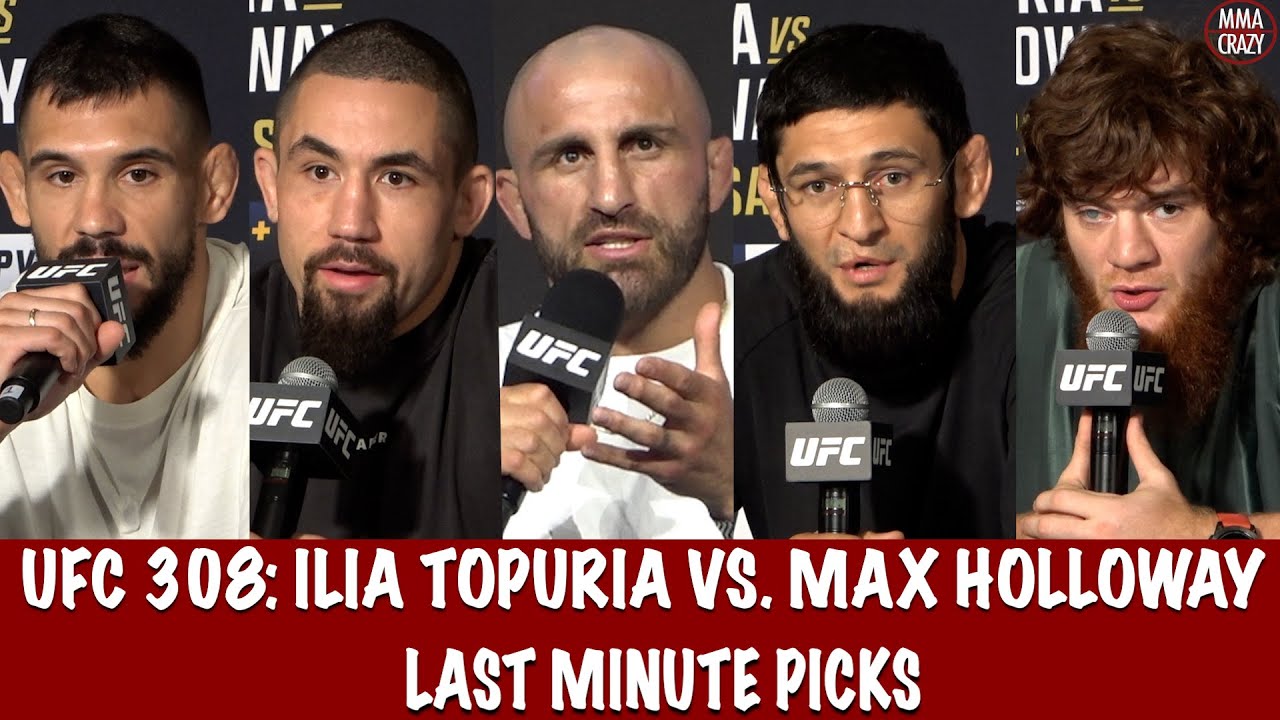 UFC 308: Ilia Topuria vs. Max Holloway Last Minute Picks background
