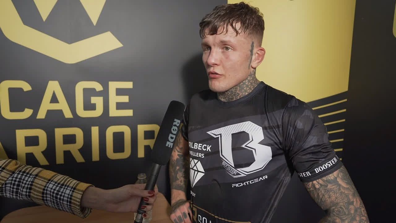 Jordan Vucenic post-fight interview at CW119