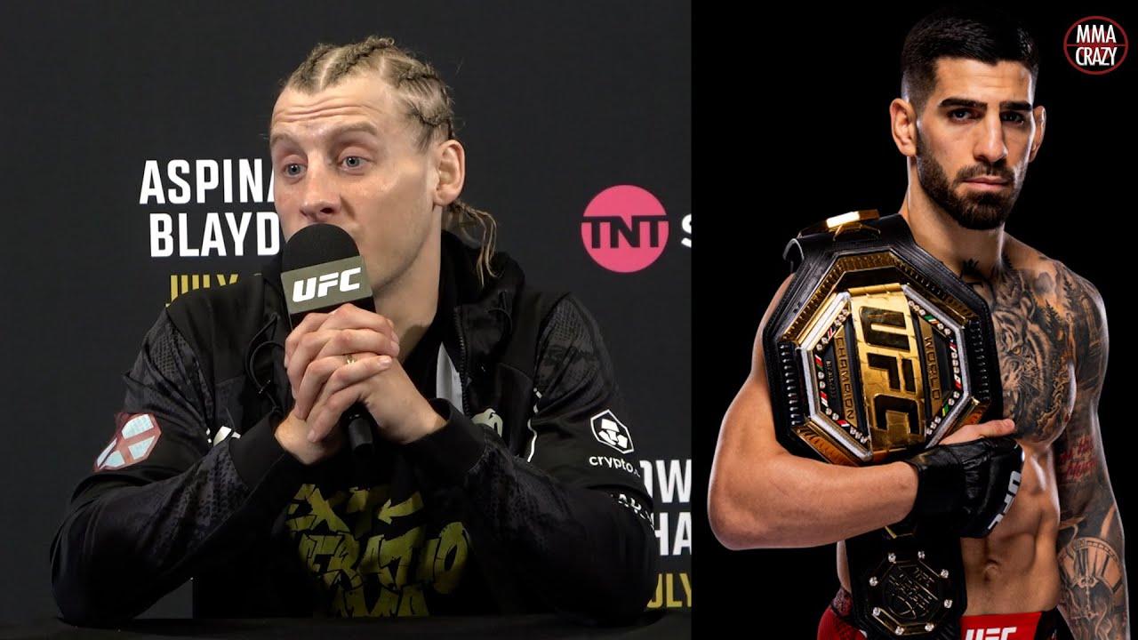 Paddy Pimblett 'GAME' to Fight Ilia Topuria at 155lb & "Knock him out" background