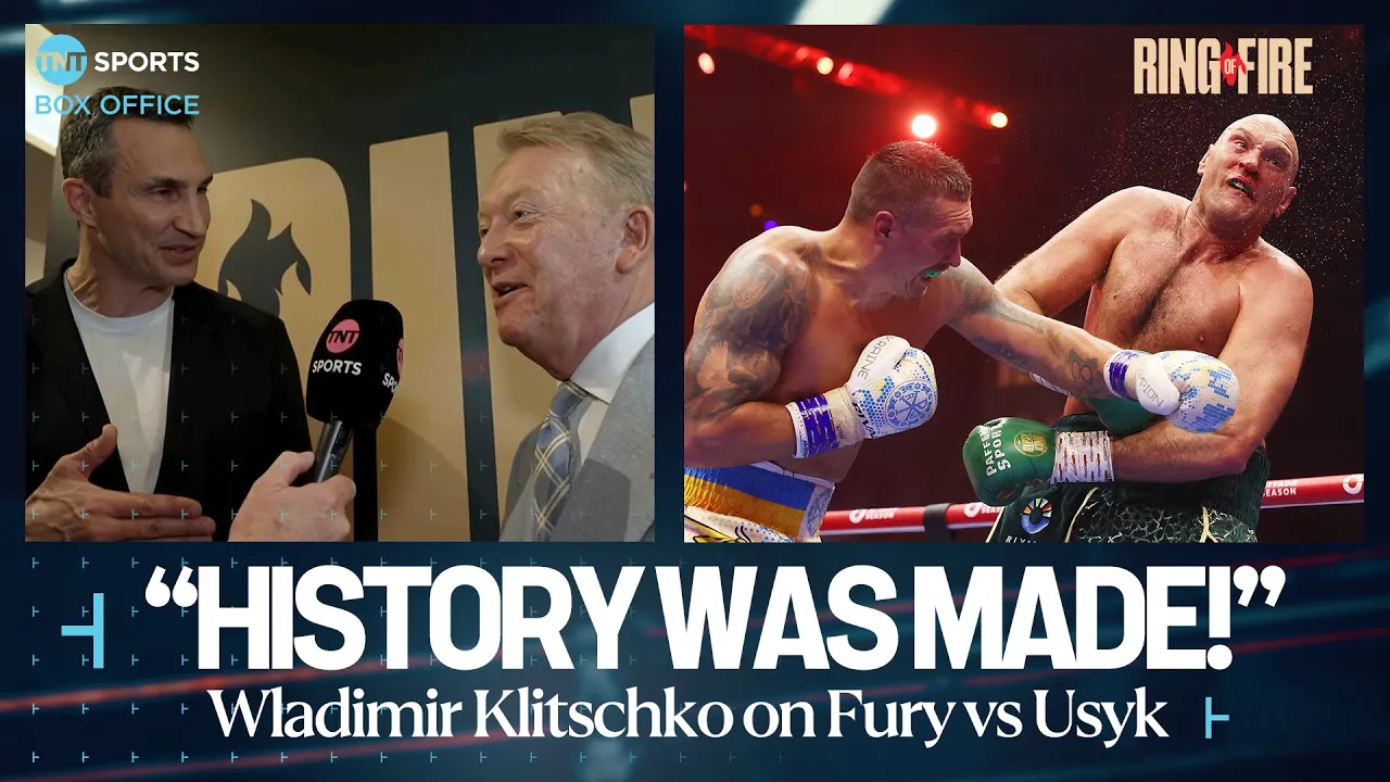 Wladimir Klitschko and Frank Warren believe the #FuryUsyk fight was very close until round 9 ЁЯСА background