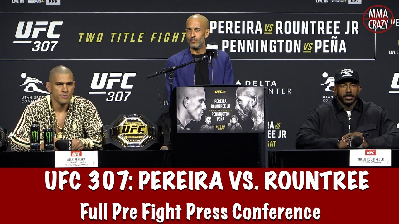Full UFC 307 Pre Fight Press Conference: Alex Pereira vs. Khalil Rountree