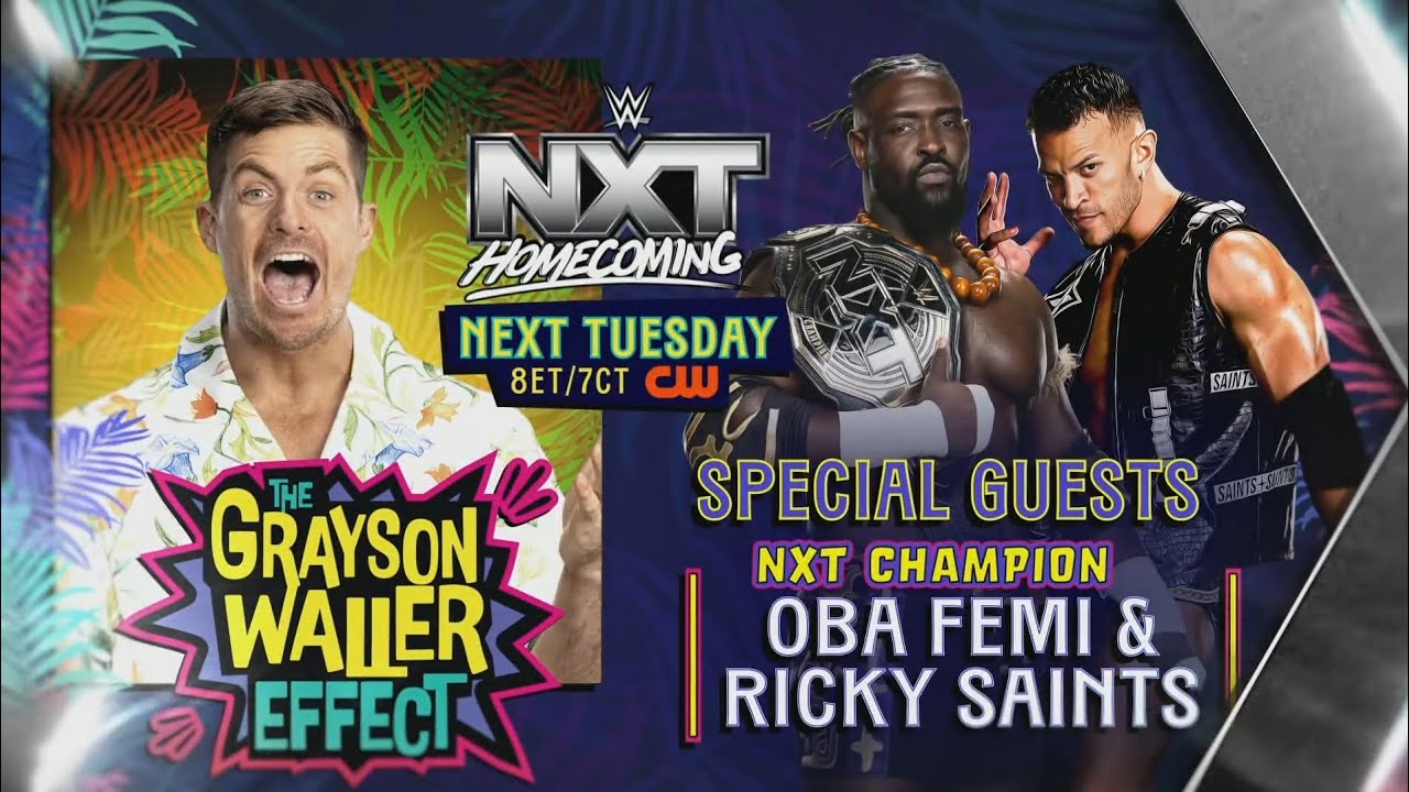 Grayson Waller announces Winner Takes All between Oba Femi & Trick Williams | NXT Sep 16, 2025