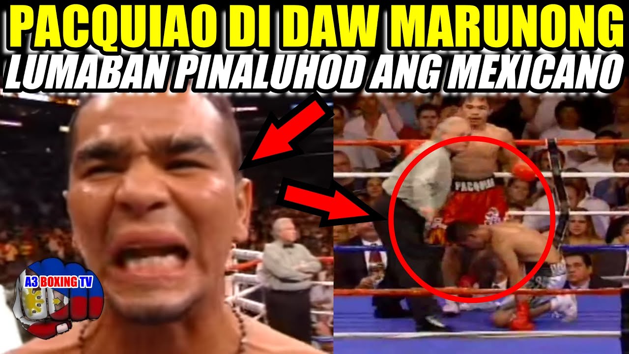 PACQUIAO HINDE DAW MARUNONG LUMABAN PINALUHOD ANG VETERAN MEXICAN BOXER
