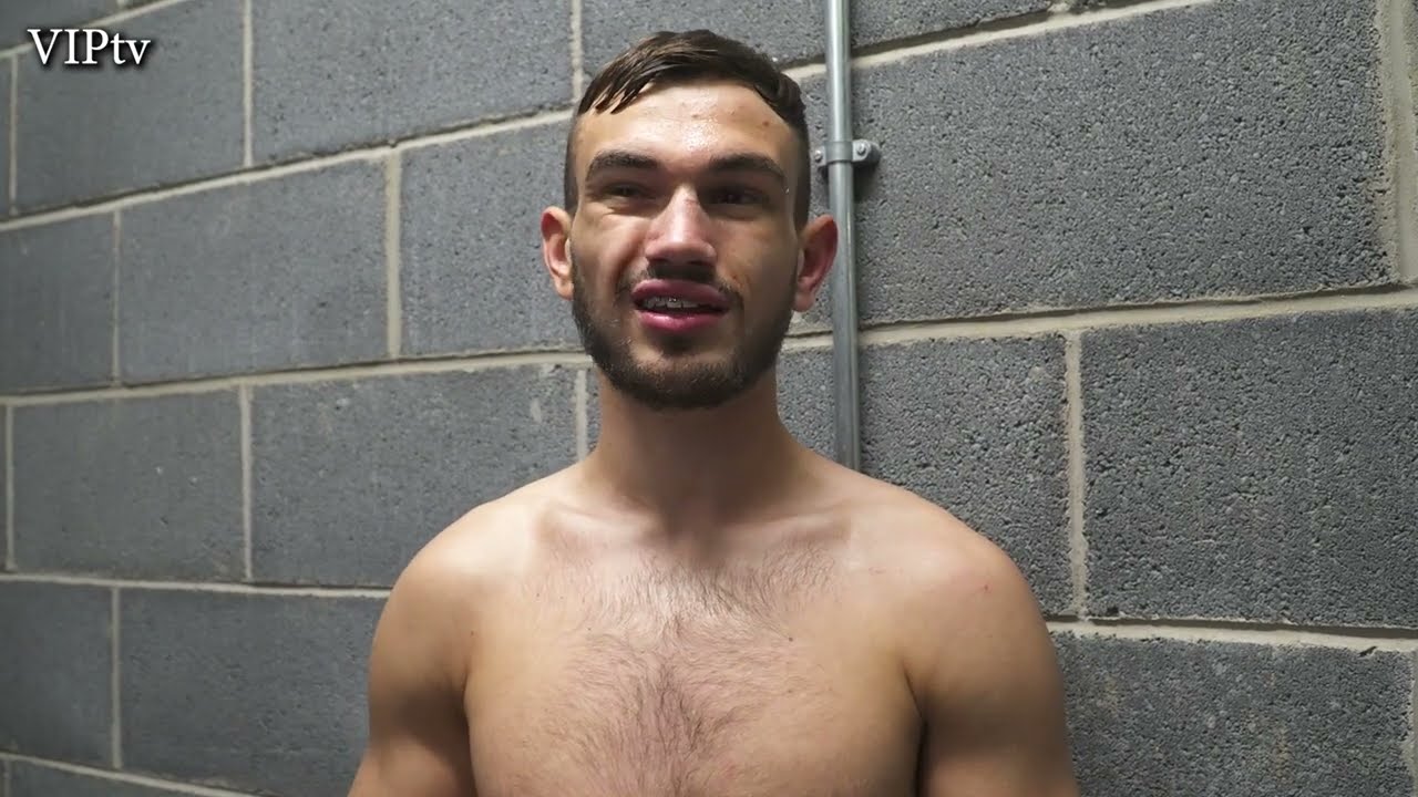 Jake Abrol showing some serious punching power background